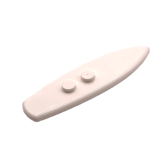 Minifigure, Utensil Surfboard Standard, Part# 90397 Part LEGO® White