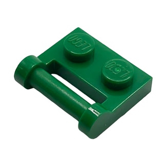 Plate, Modified 1x2 with Bar Handle on Side - Closed Ends, Part# 48336 Part LEGO® Green