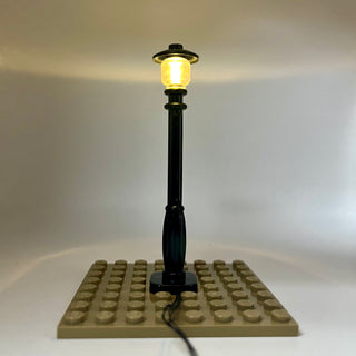 Lighting Kit, Lamp Post (Black Pole, Amber Light) ACCDC-B/A Light up kit United Brick Co®