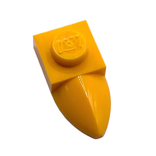 Plate, Modified 1x1 with Tooth Horizontal, Part# 49668 Part LEGO® Bright Light Orange