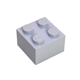 Light gray plastic brick with four studs on top surface.
