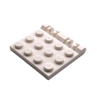 Hinge Plate 3 x 4 Locking Dual 2 Fingers, Part# 44570 Part LEGO® White