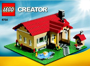 6754-Family Home - INSTRUCTIONS ONLY Instructions LEGO® Slightly Used Book 3