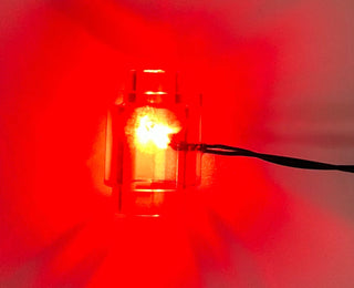 1x1 LED Light-up Round Brick, USB Powered, LS1x1R Custom Parts United Brick Co® Red