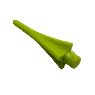 Minifigure, Weapon Spear Tip with Fins, Part# 24482 Part LEGO® Lime