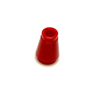 Cone 1x1 with Top Groove, Part# 4589b Part LEGO® Red  