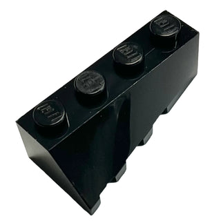 Wedge 4 x 2 Sloped Right, Part# 43720 Part LEGO® Black