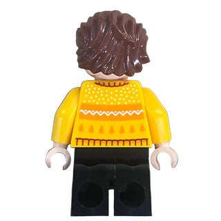 Cedric Diggory - Bright Light Orange Holiday Sweater, hp596 - LEGO® Harry Potter Minifigure