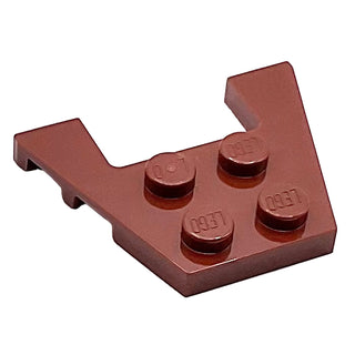 Wedge, Plate 3 x 4 with Stud Notches, Part# 48183 Part LEGO® Reddish Brown