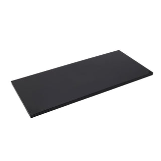 Tile 8 x 16 with Bottom Tubes, Polished Surface, Part# 4974 Part LEGO® Black Very Good