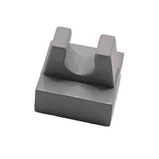 Tile, Modified 1x1 with Clip, Part# 2555 Part LEGO® Light Gray