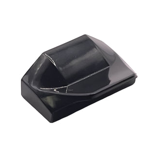 Slope, Curved 1 x 2 x 2/3 Wing End, Part# 47458 Part LEGO® Black