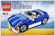 6913-Blue Roadster - INSTRUCTIONS ONLY Instructions LEGO® Slightly Used Book 1