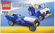 6913-Blue Roadster - INSTRUCTIONS ONLY Instructions LEGO® Slightly Used Book 2