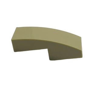 Slope, Curved 2 x 1 x 2/3, Part# 11477 Part LEGO® Olive Green 1 Part
