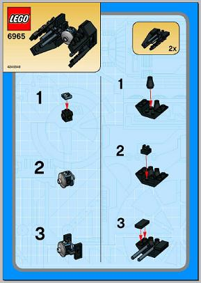 6965-TIE Interceptor - Mini polybag - INSTRUCTIONS ONLY