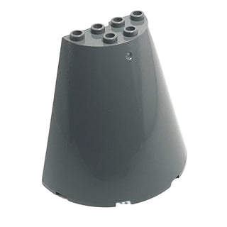 Cone Half 8x4x6, Part# 47543 Part LEGO® Dark Bluish Gray  