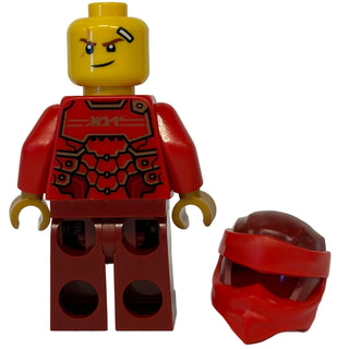 Kai - Dragons Rising, Tunic with Large Armor Plates, Red and Pearl Gold Head Wrap, njo0890 Minifigure LEGO®