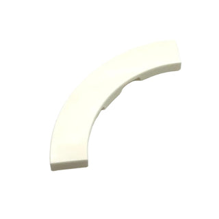 Tile Round Corner 4x4 Macaroni, Part# 27507 Part LEGO® White