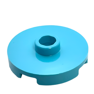 Tile, Round 2x2 with Open Stud, Part# 18674 Part LEGO® Medium Azure