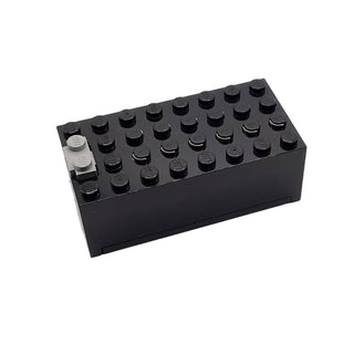 Electric 9V Battery Box Small Assembly, Part# 4760c01 Part LEGO® Black Very Good