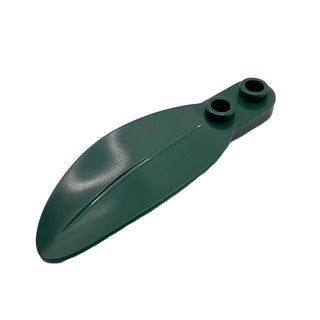 Plant Plate, Round 1 x 2 with Rounded Leaf, Part# 3565 Part LEGO® Dark Green
