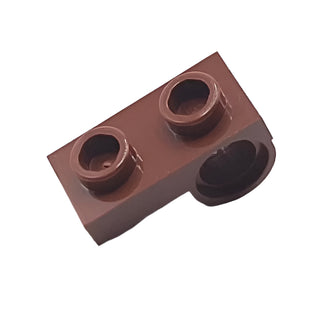 Plate, Modified 1x2 with Pin Hole on Bottom, Part# 18677 Part LEGO® Reddish Brown