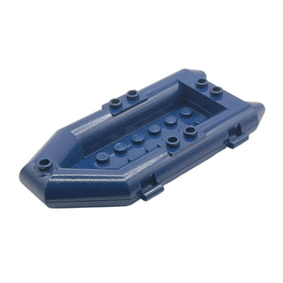 Boat, Small Rubber Raft, Part# 30086c01 Part LEGO® Dark Blue Very Good