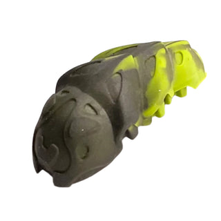 Bionicle Rahkshi Kraata Stage 6 with Marbled Pattern, Part# kraata6 Part LEGO® Pearl Dark Gray Head (Lime Tail)