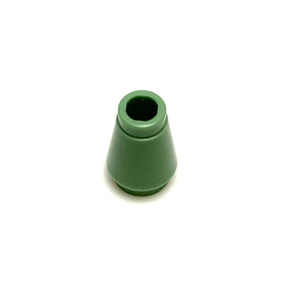 Cone 1x1 with Top Groove, Part# 4589b Part LEGO® Sand Green  