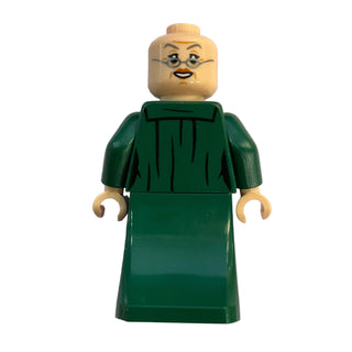Professor Minerva McGonagall - Dark Green Robe, Plain Skirt, Hat with Hair, hp609 - LEGO® Harry Potter Minifigure