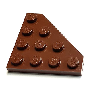 Wedge, Plate 4 x 4 Cut Corner, Part# 30503 Part LEGO® Reddish Brown