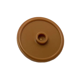 Minifigure, Shield Circular/Round Rimmed Face with Stud, Part# 91884