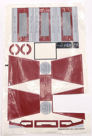 Sticker Sheet for Set Republic Frigate, 7964 - (95689/4622108), Part# 7964stk01 Part LEGO® Missing 2 Stickers / Cut Sticker Sheet