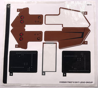 Sticker Sheet for Set Scout Trooper & Speeder Bike, 75532-1 - (31859/6179827), Part# 75532stk01 Part LEGO® Missing 2 Stickers