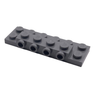 Plate, Modified 2 x 6 x 2/3 with 4 Studs on Side, Part# 87609 Part LEGO® Dark Bluish Gray