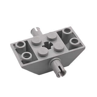 Slope, Inverted 45 4x2 Double with Pins, Part# 30390 Part LEGO® Light Gray