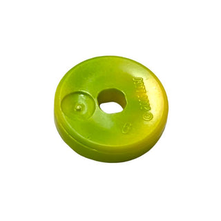 Projectile Disk 2x2 with Marbled Yellow Pattern, Part# 53993pb01 Part LEGO® Lime  