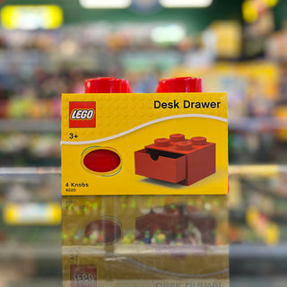 Storage Brick 2 x 2 with Drawer (Desk Drawer) (Cut on Top), 4020 Gear LEGO® Red