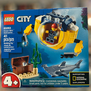 Ocean Mini-Submarine, 60263 LEGO® City Set Building Kit LEGO®