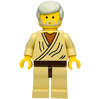 Obi-Wan Kenobi, Old, Yellow Head, Light Gray Hair, sw0023 - LEGO® Star Wars Minifigure