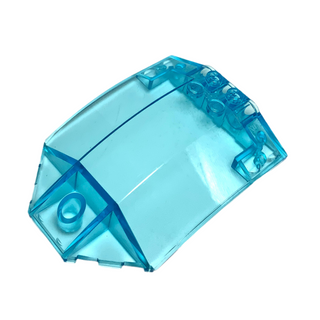 Windscreen 8 x 6 x 2 Curved Sloped Sides, Part# x224 Part LEGO® Trans-Light Blue