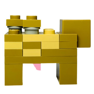 Minecraft Cow - Mooshroom Dark Tan, minecow09 LEGO® Animals LEGO®