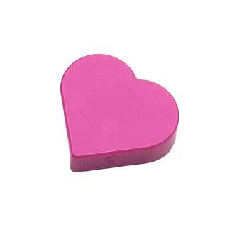 Tile, Round 1 x 1 Heart, Part# 39739 Part LEGO® Dark Pink