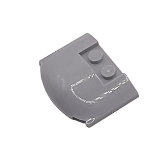 Wedge 3 x 4 x 2/3 Triple Curved, Part# 93604 Part LEGO® Light Bluish Gray