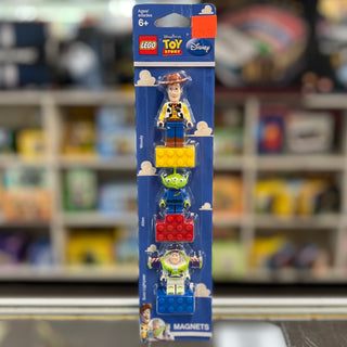 Magnet Set, Minifigures Toy Story (3) - Woody, Alien, Buzz Lightyear - with 2 x 4 Brick Bases blister pack, 852949 Building Kit LEGO®
