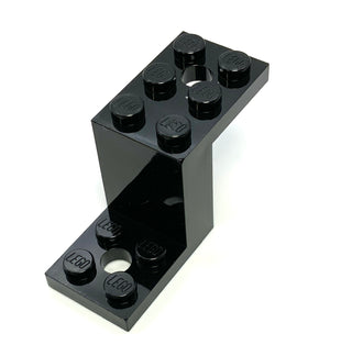 Bracket 5x2x2 1/3 with 2 Holes and Bottom Stud Holder, Part# 76766 Part LEGO® Black  