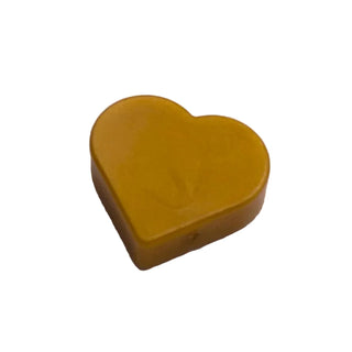 Tile, Round 1 x 1 Heart, Part# 39739 Part LEGO® Pearl Gold