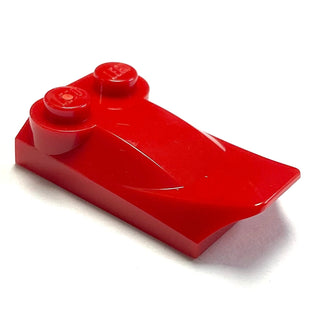 Slope, Curved 3 x 2 x 2/3 with 2 Studs, Wing End, Part# 47456 Part LEGO® Red