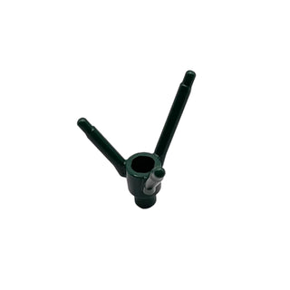 Plant Flower Stem w/ Bottom Pin, Part# 24855 Part LEGO® Dark Green